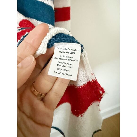 Show Me Your Mumu Star Spangled Go To Sweater Small - Picture 4 of 5